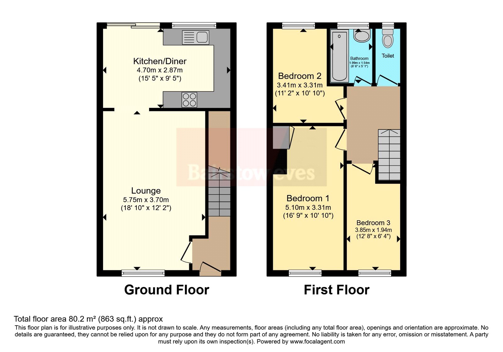 107, Byron Gardens, Essex floorplan