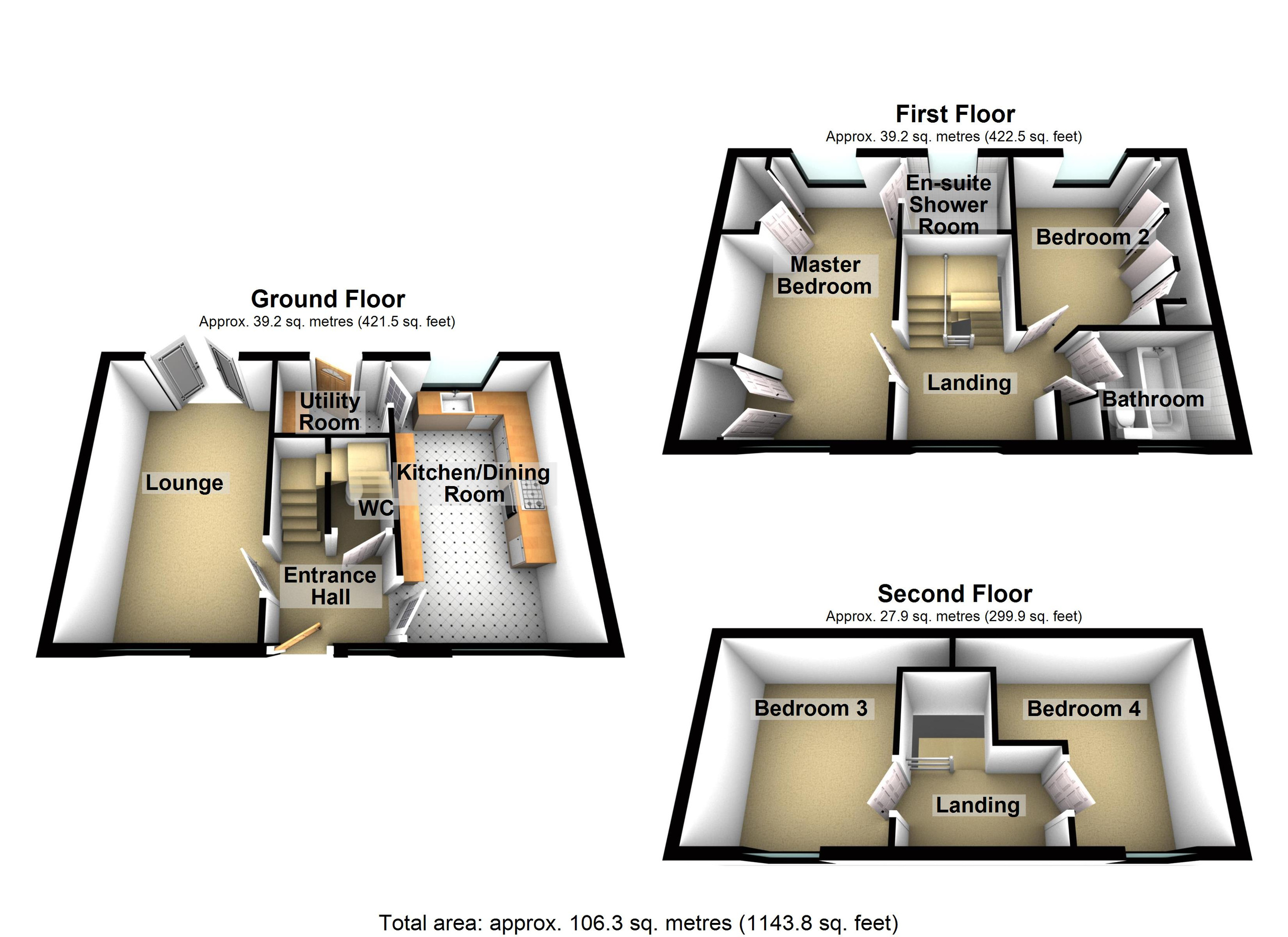 16 Blaenau'r Cwm, Merthyr Tydfil floorplan