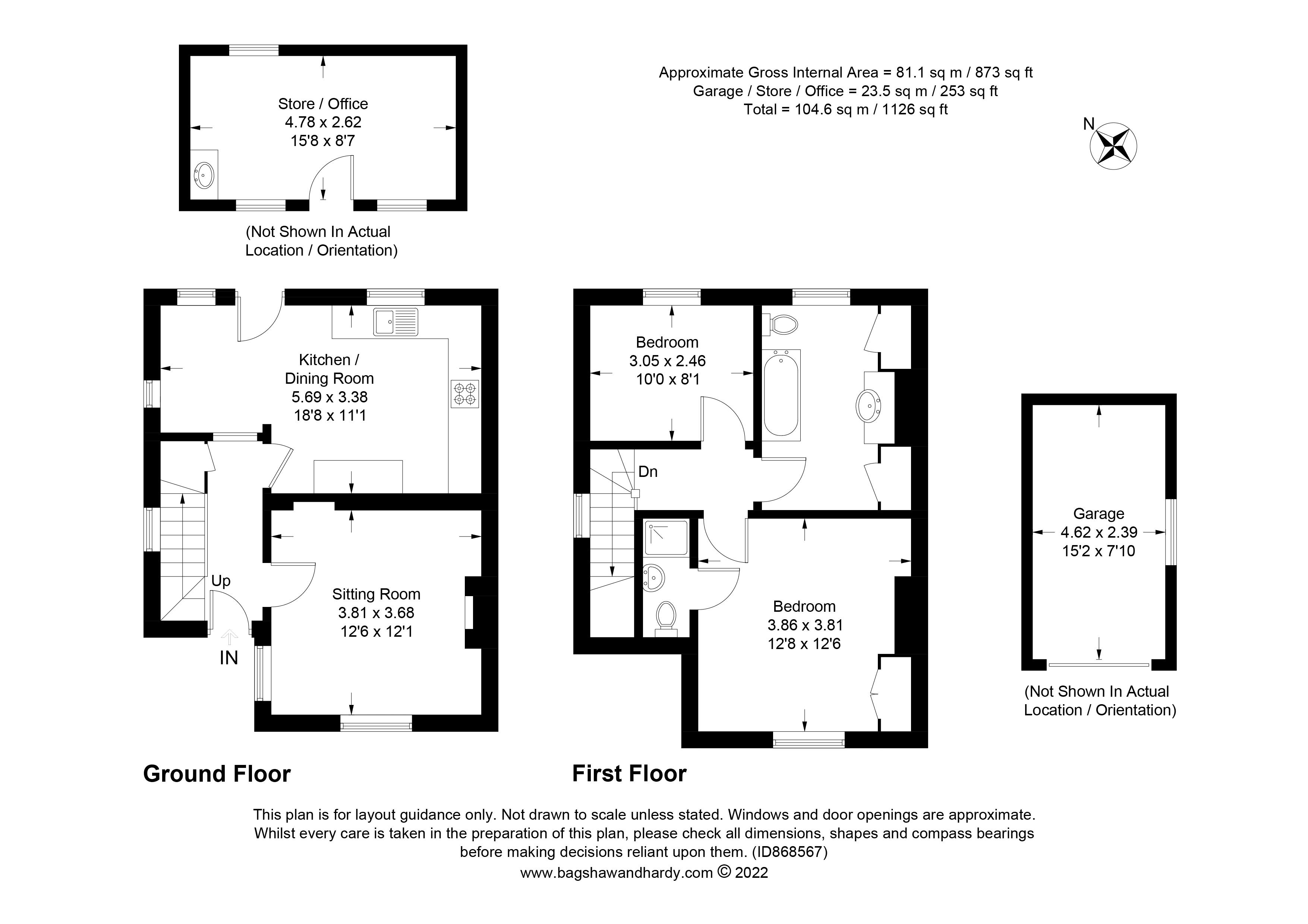 Eastwick Road, Bookham, Leatherhead KT23, 2 bedroom semidetached house