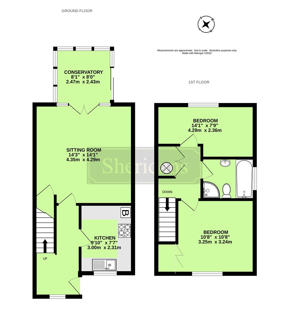 Appledown Drive, Bury St. Edmunds IP32, 2 bedroom end terrace house for