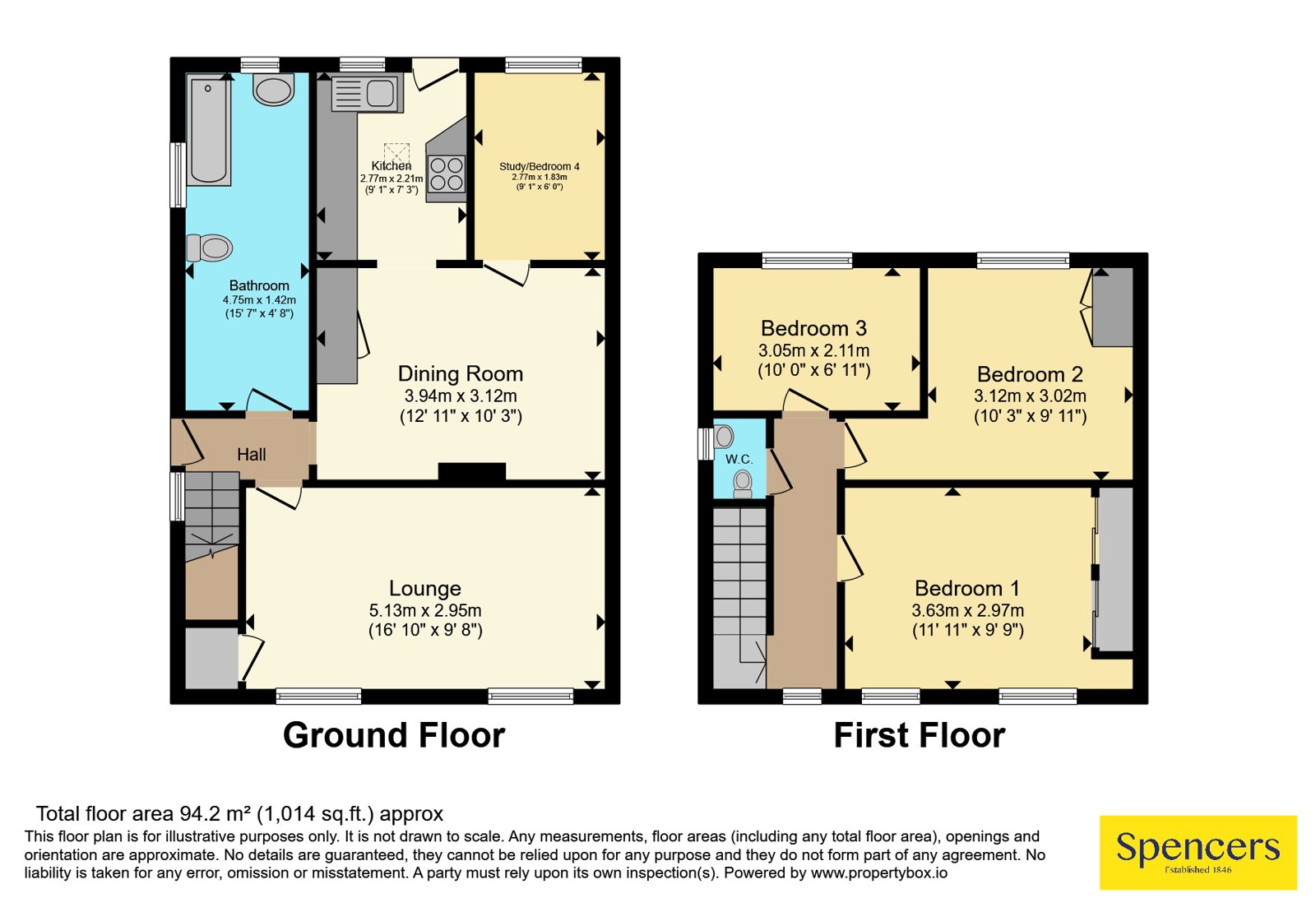 42, Bramley Road, Leicester floorplan