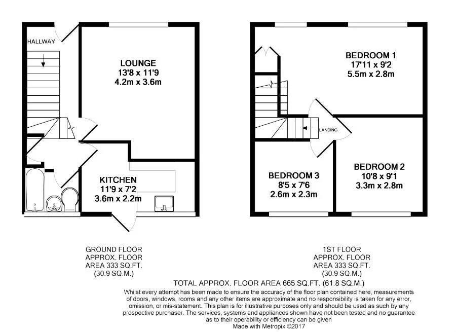 64, Abbots Road, Edgware floorplan