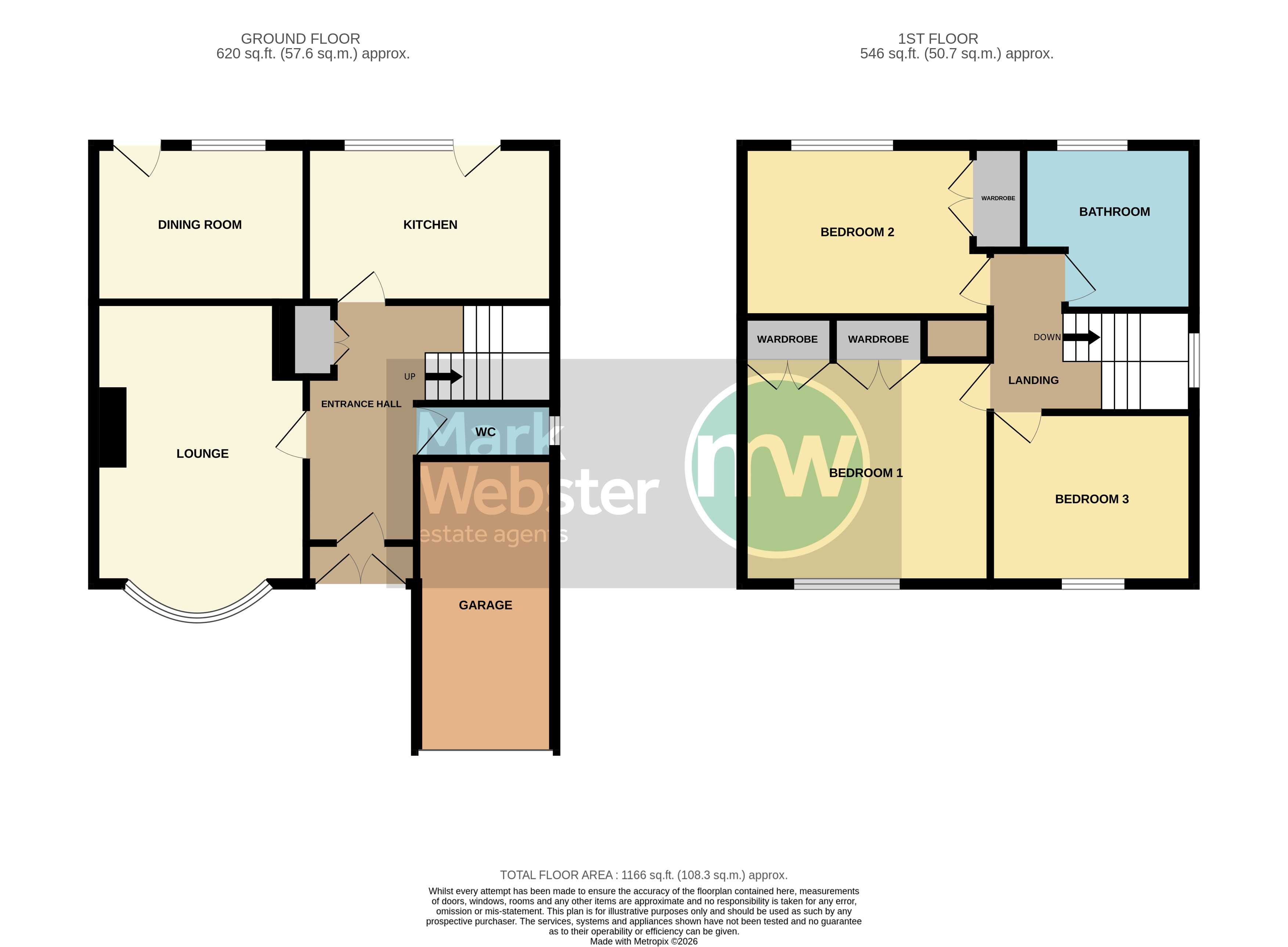 108, Main Road, Austrey floorplan