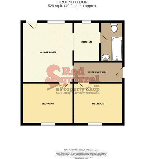 Apartment, 44a, Carisbrooke High Street, Newport floorplan