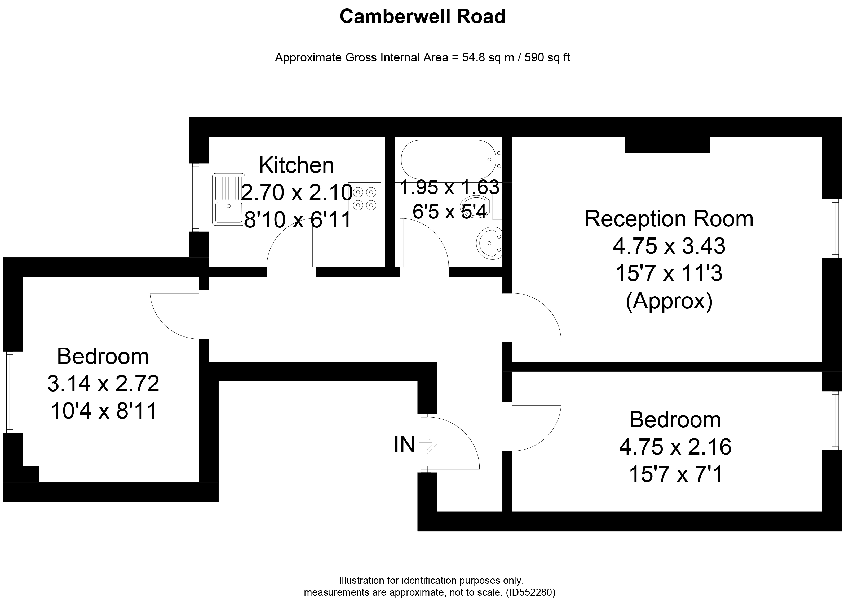 2 Bedrooms Flat for sale in Camberwell Road, Camberwell SE5