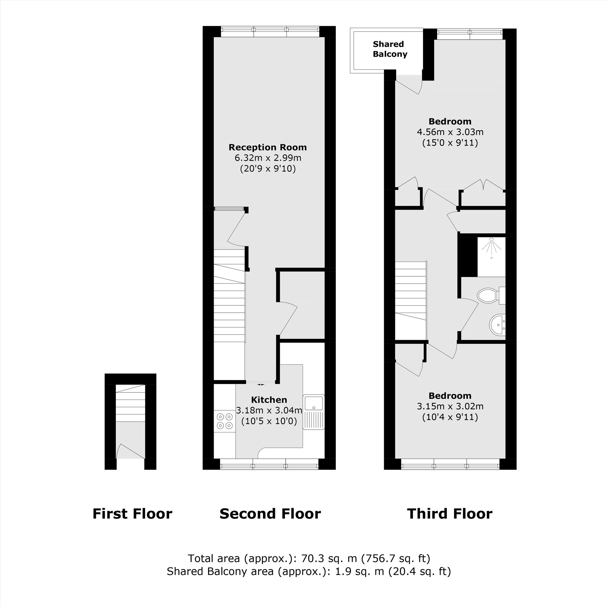 33, Fairlea Place, London floorplan