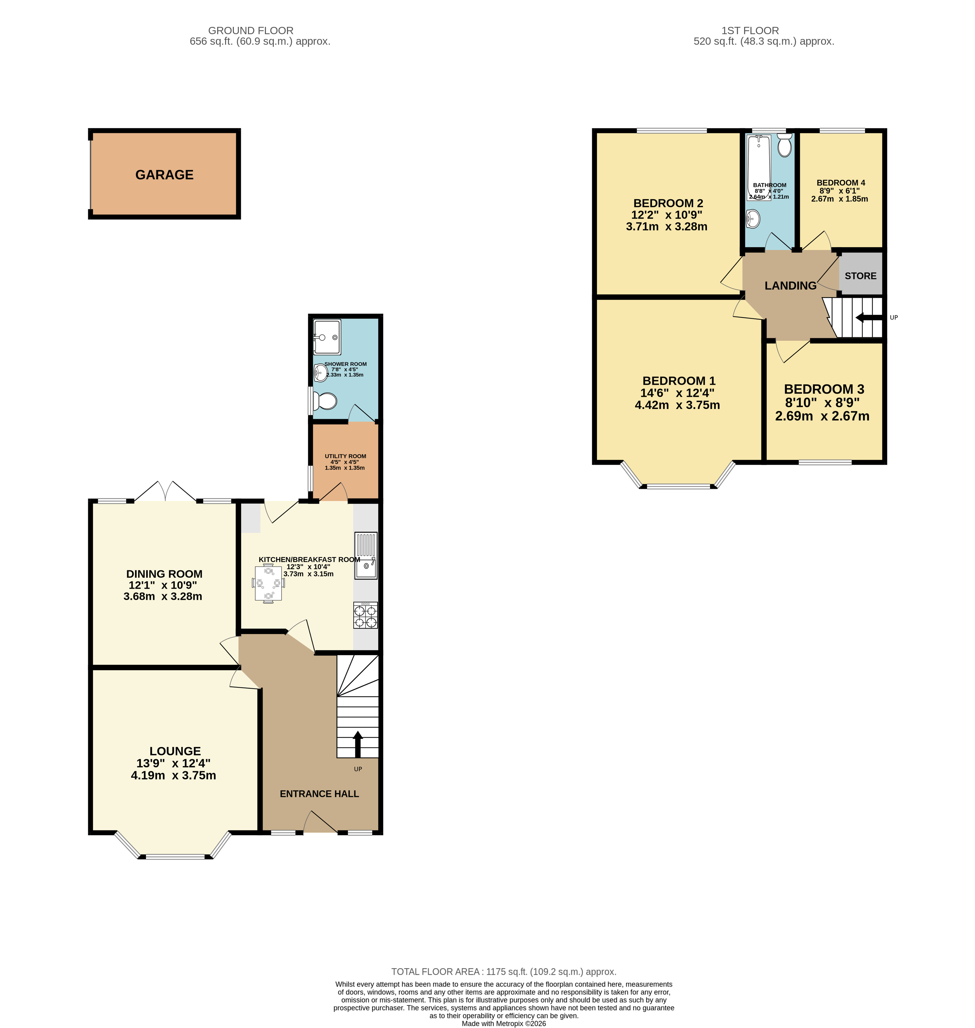 20, Kenneth Road, Bedfordshire floorplan
