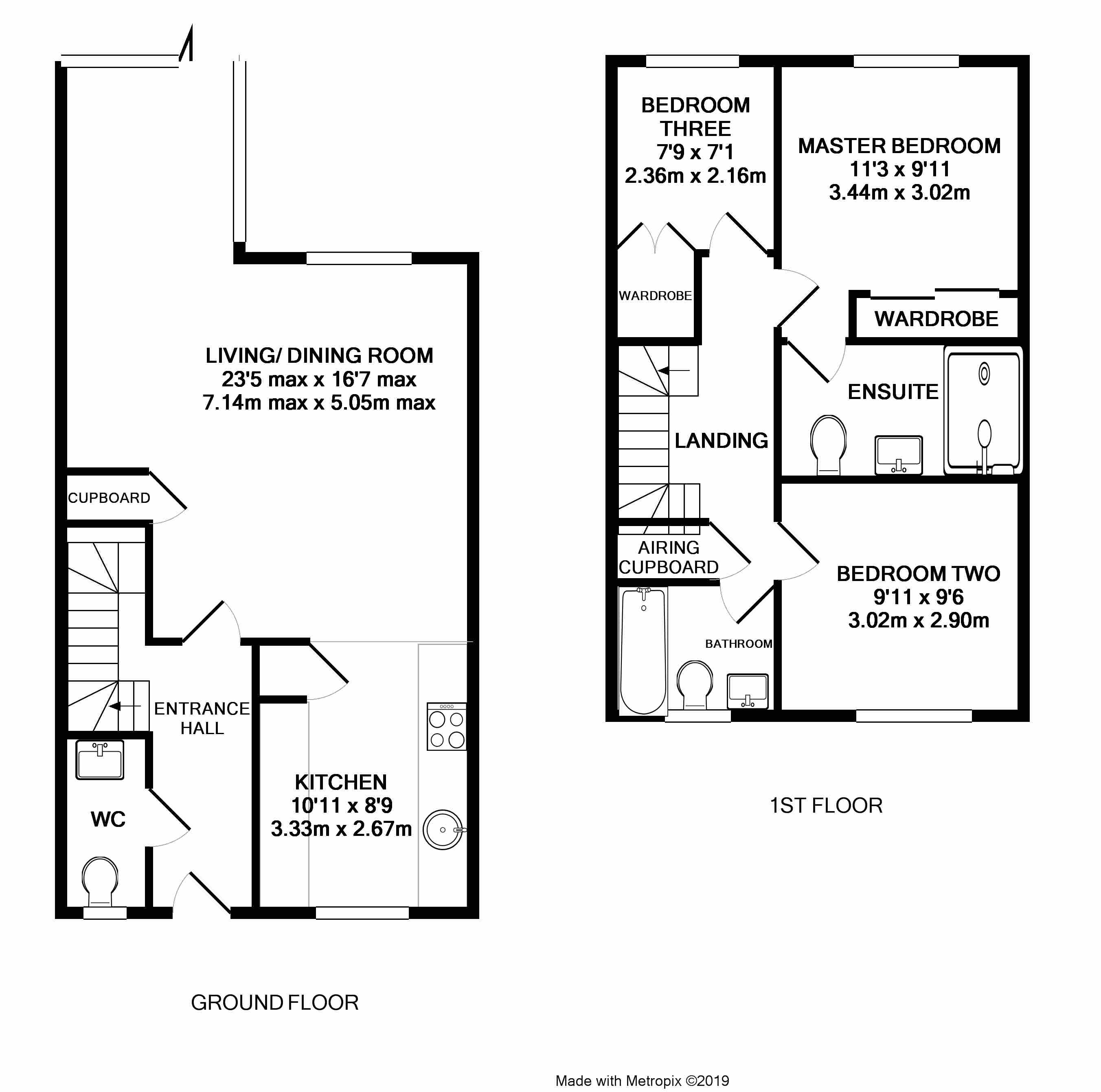 3 Bedrooms Terraced house for sale in Teaseltun, Fleet, Hampshire GU51