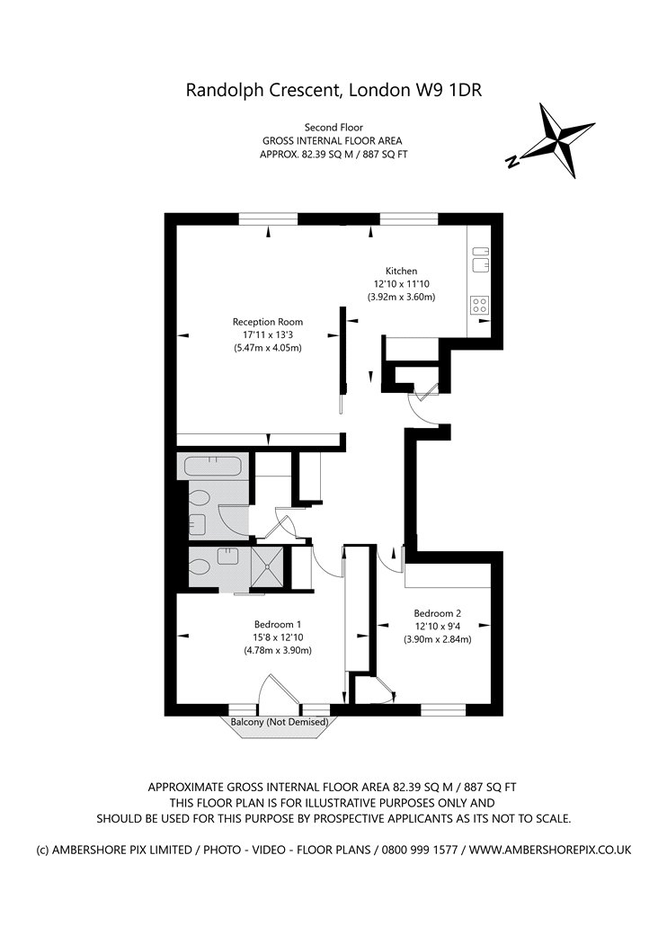 24a Randolph Crescent floorplan
