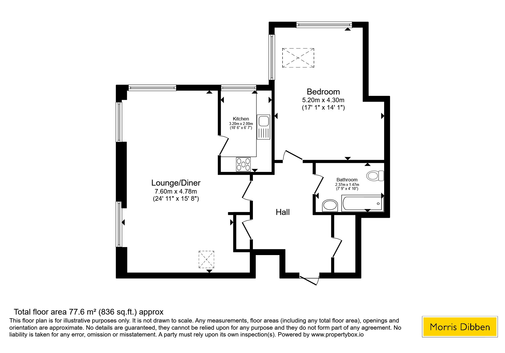 Flat 12, 46, Station Road, Hampshire floorplan