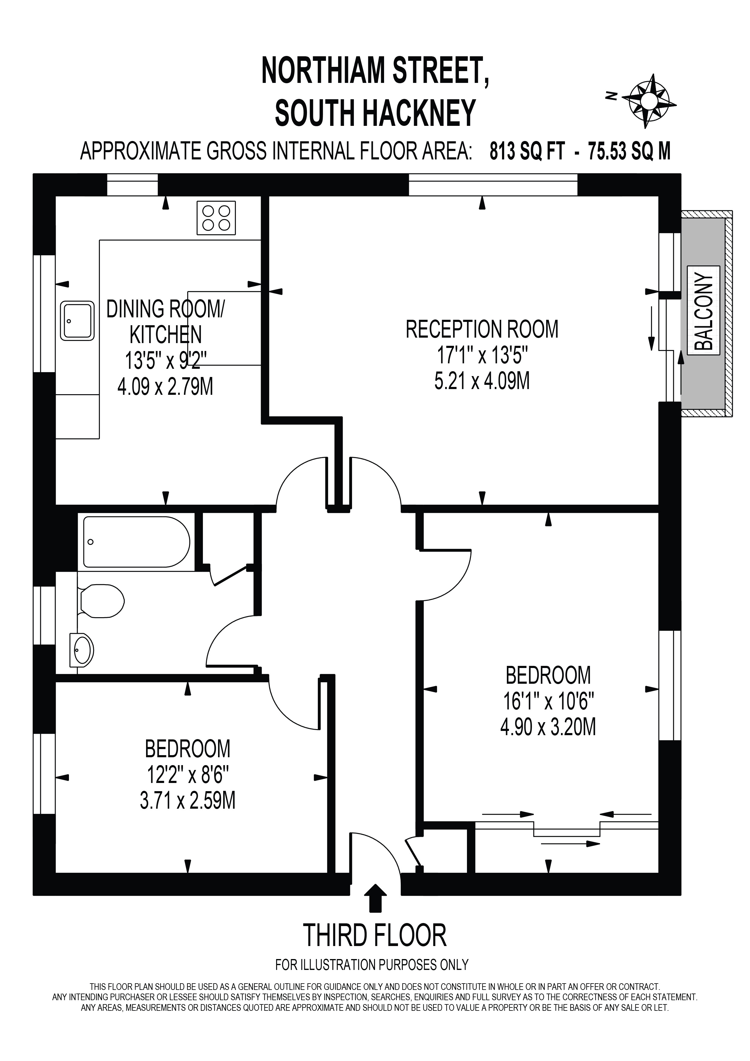 90, Northiam Street, London floorplan