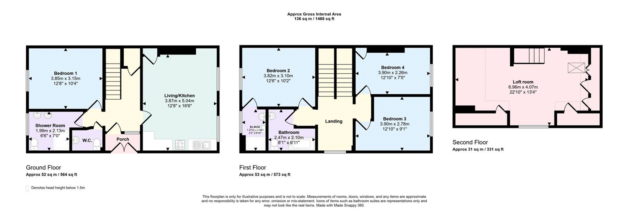 Flat 3, 162 Underhill Road, London, London floorplan
