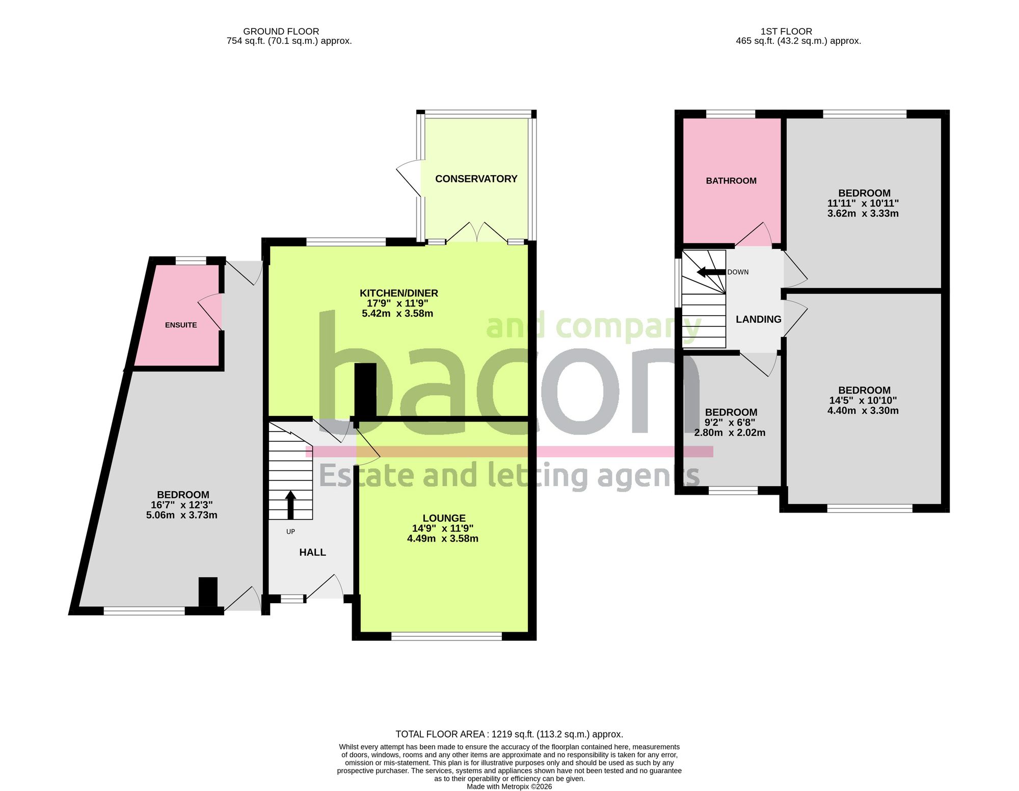 114 Canterbury Road, Worthing floorplan