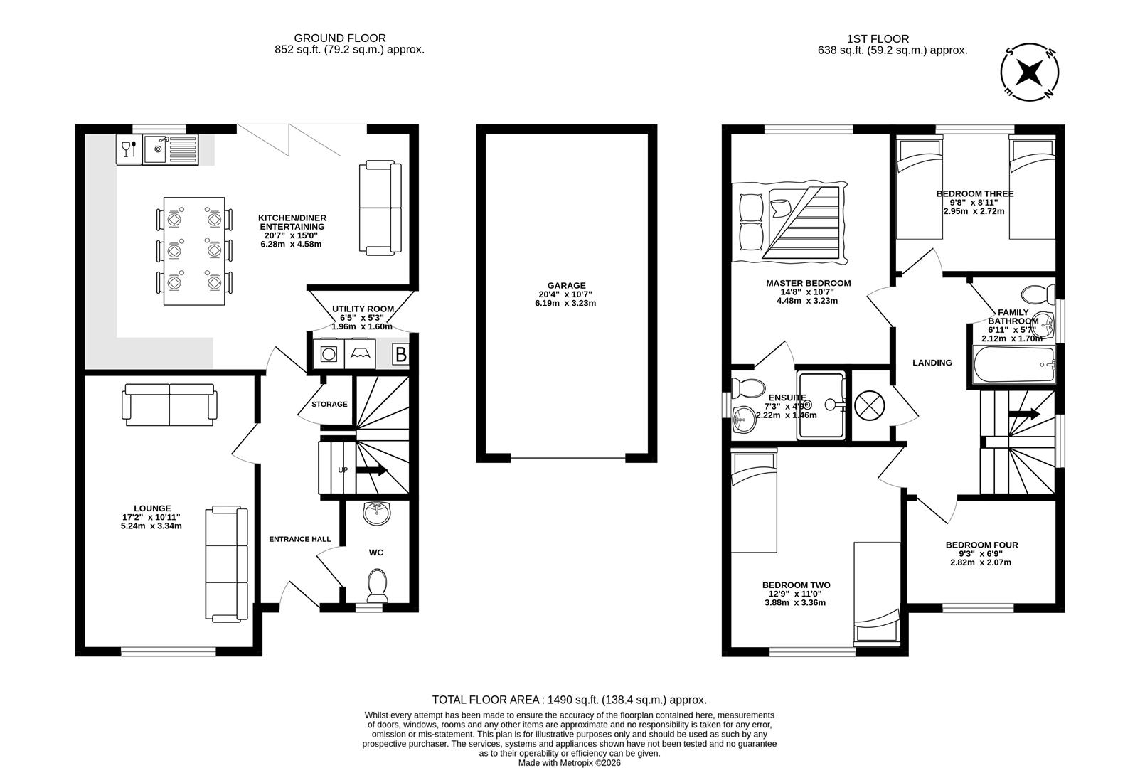 12, Twill Road, Leyland floorplan