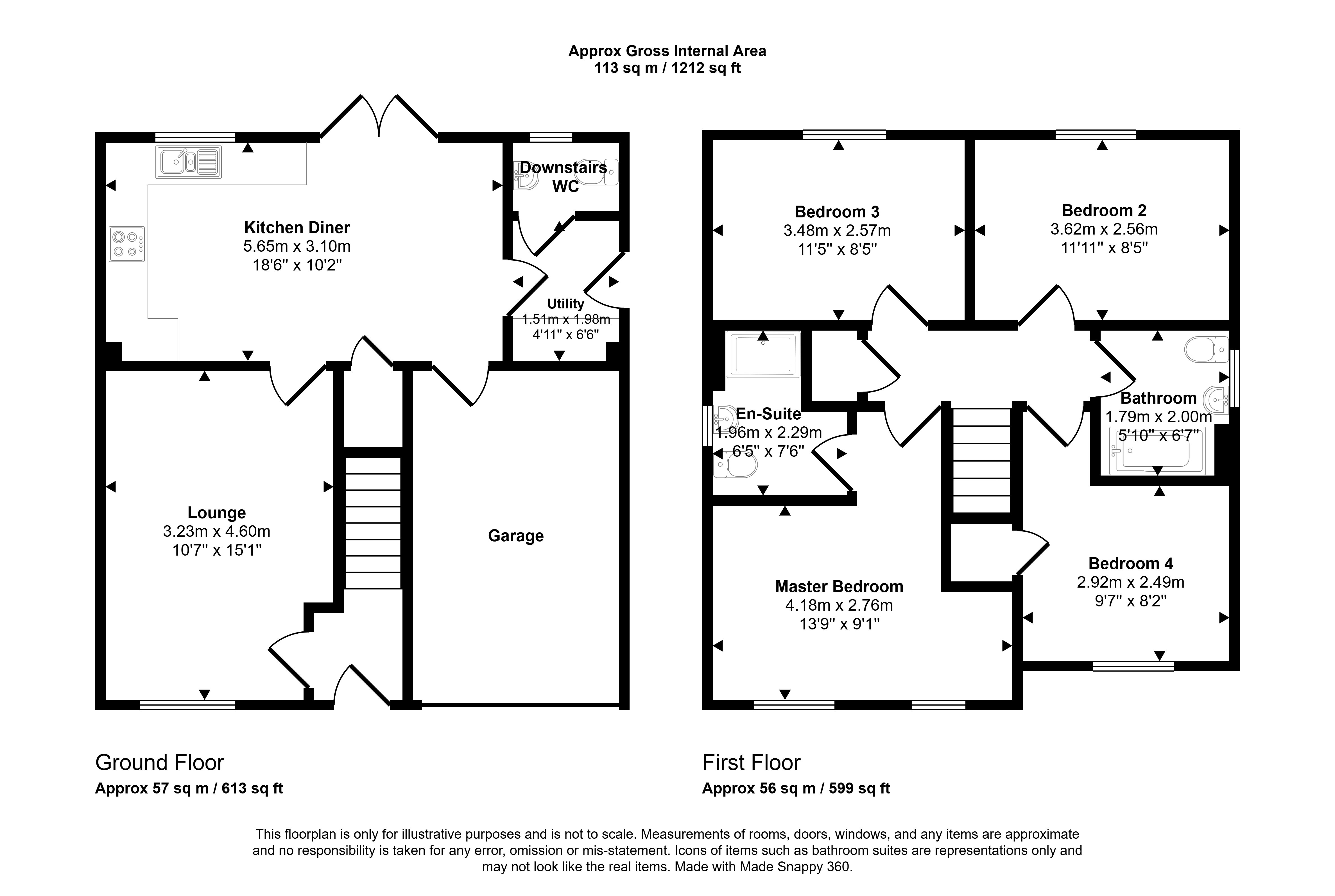 55, Collier Gardens, Newcastle upon Tyne floorplan