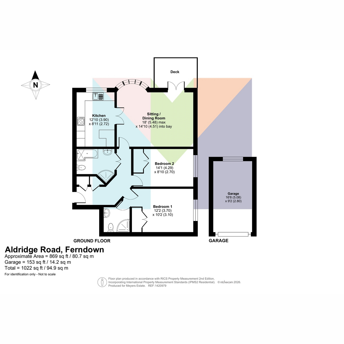 Flat F2 The Club House, 17, Aldridge Road, Ferndown floorplan