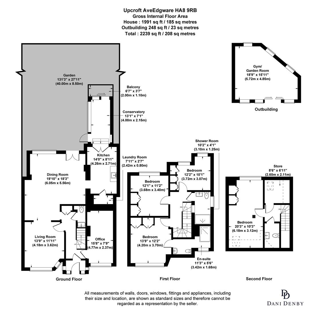 Upcroft Avenue, Edgware floorplan