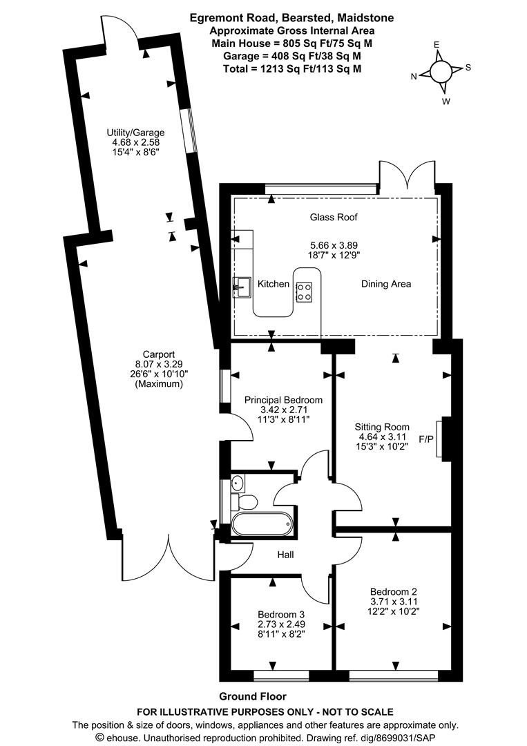 1, Egremont Road, Maidstone floorplan