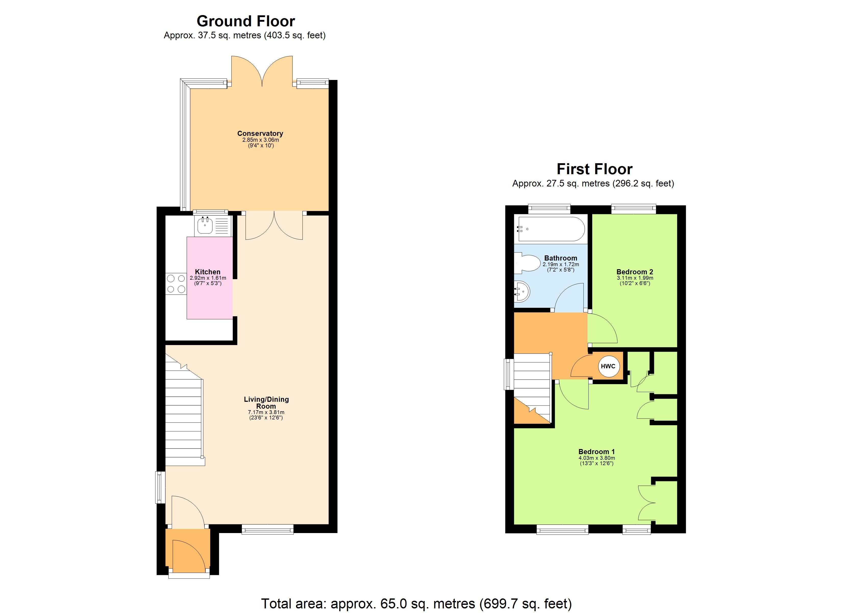 33, Pinewood Close, Hertfordshire floorplan