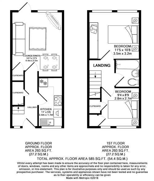 2 Bedrooms Terraced house for sale in Petersham Terrace, Richmond Green, Croydon, Surrey CR0