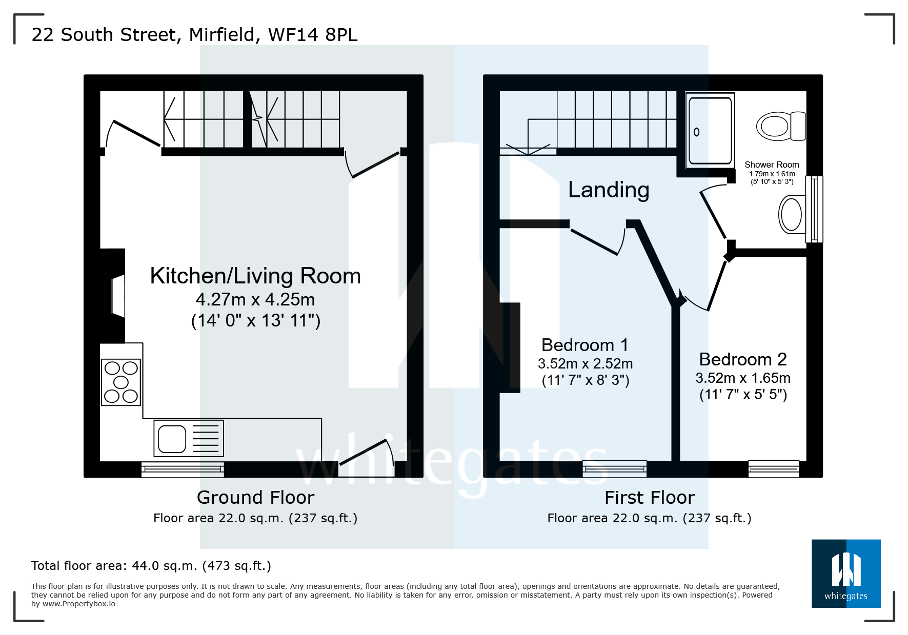 22, South Street, West Yorkshire floorplan