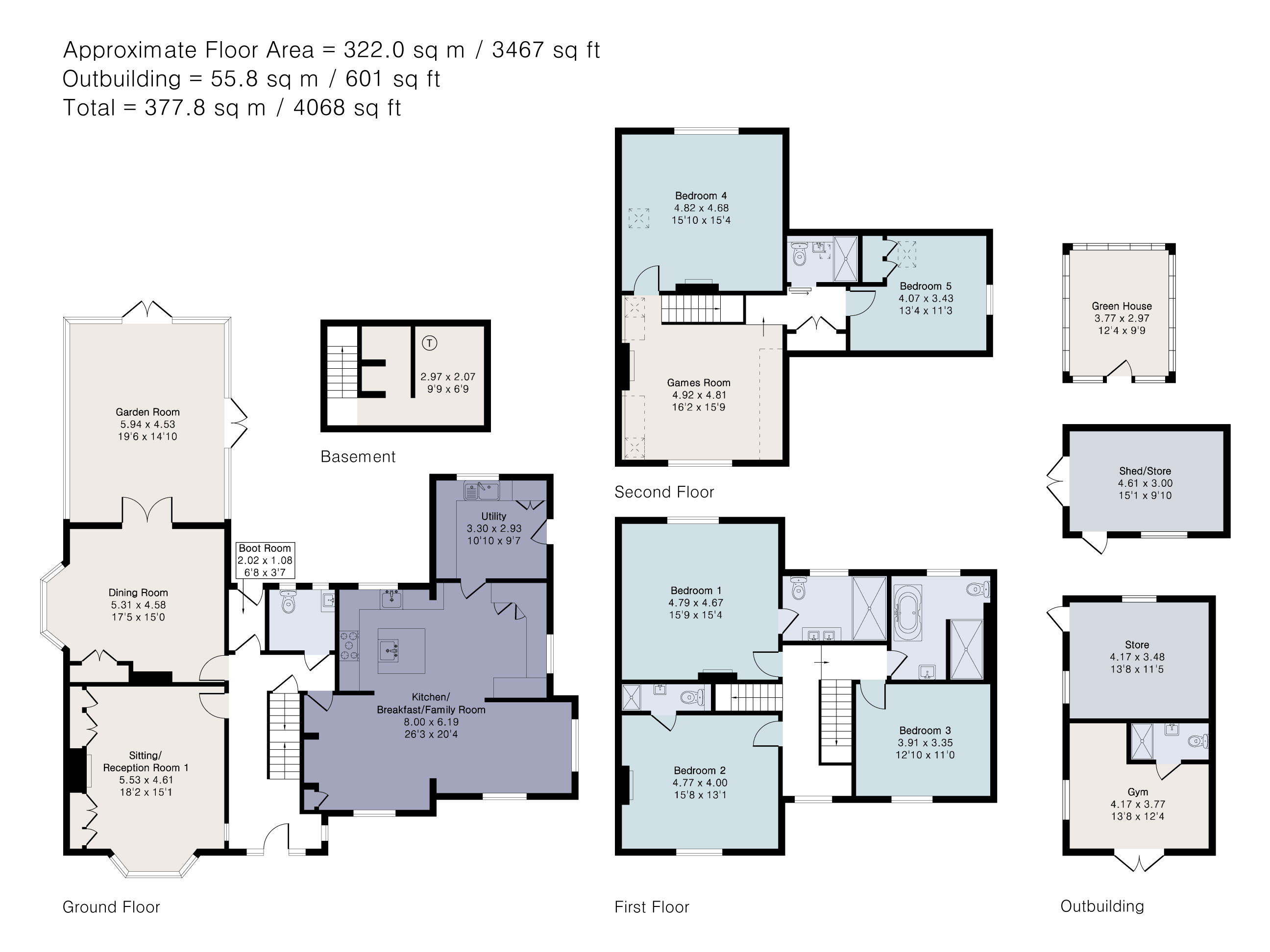 Southcote House,, Nyewood, West Sussex floorplan