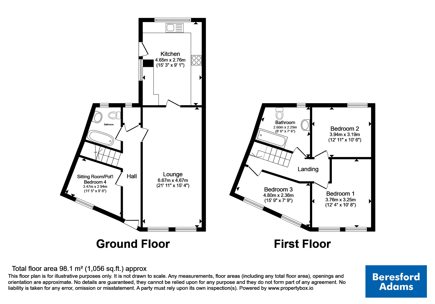 38, Vulcan Street, Isle of Anglesey floorplan