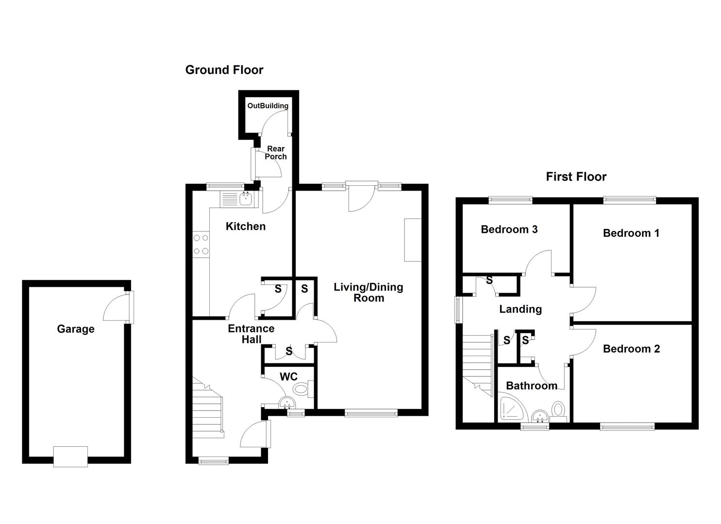 7, Church Street, Wood Lane, Bignall End floorplan