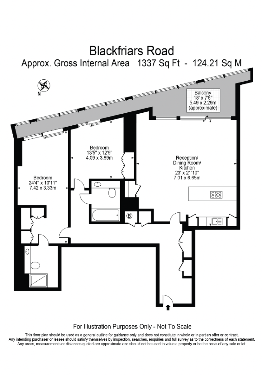 139 One Blackfriars, London floorplan