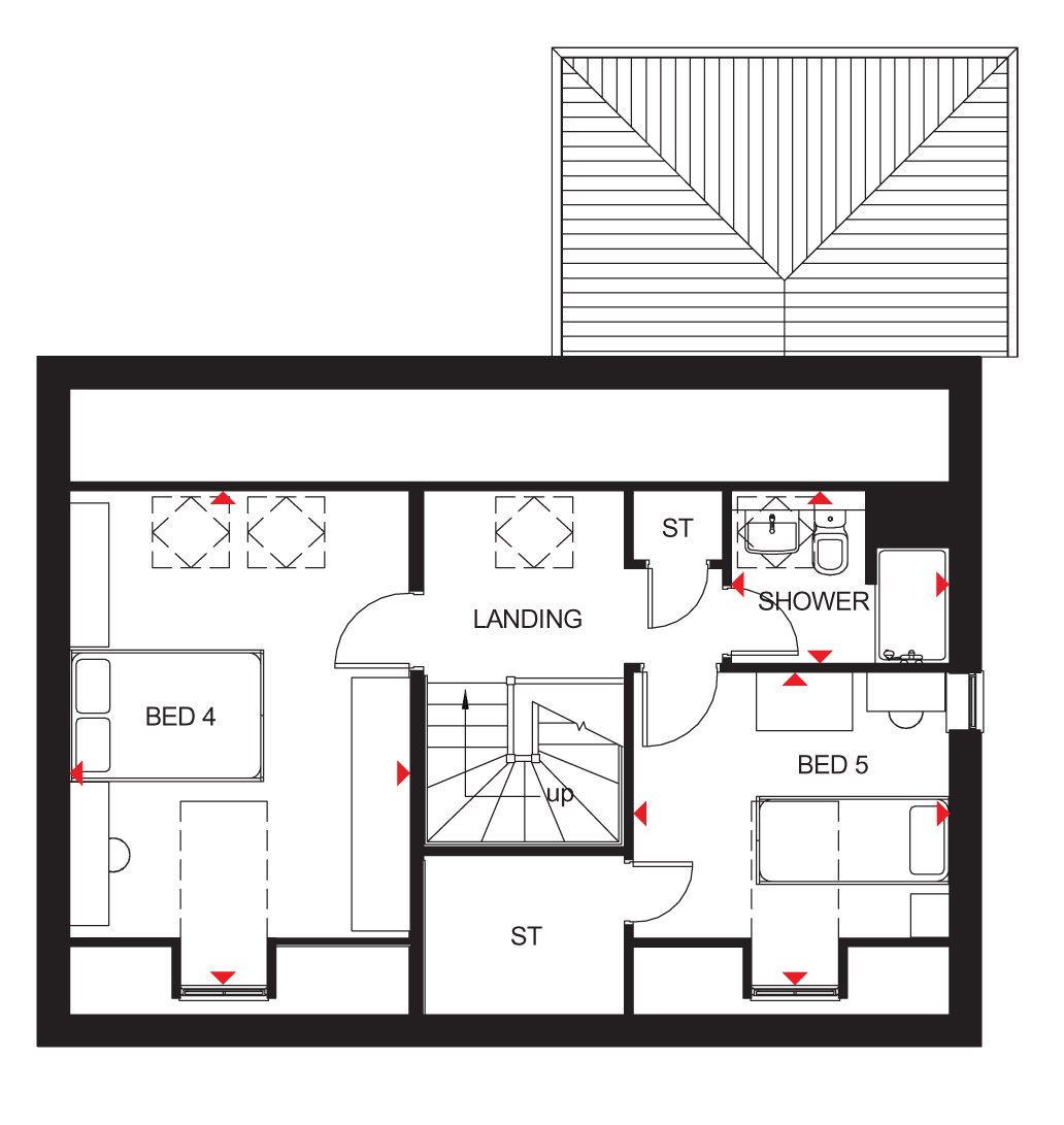 H7519205, Southern Cross, Wixams, Bedford floorplan