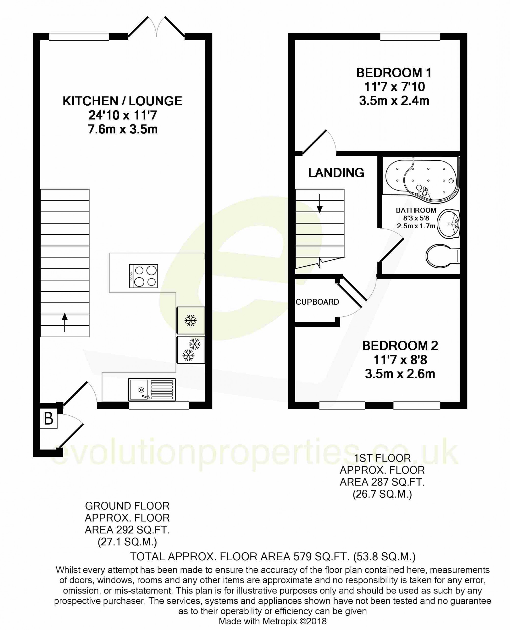 2 Bedrooms Terraced house to rent in Manorfield, Singleton TN23