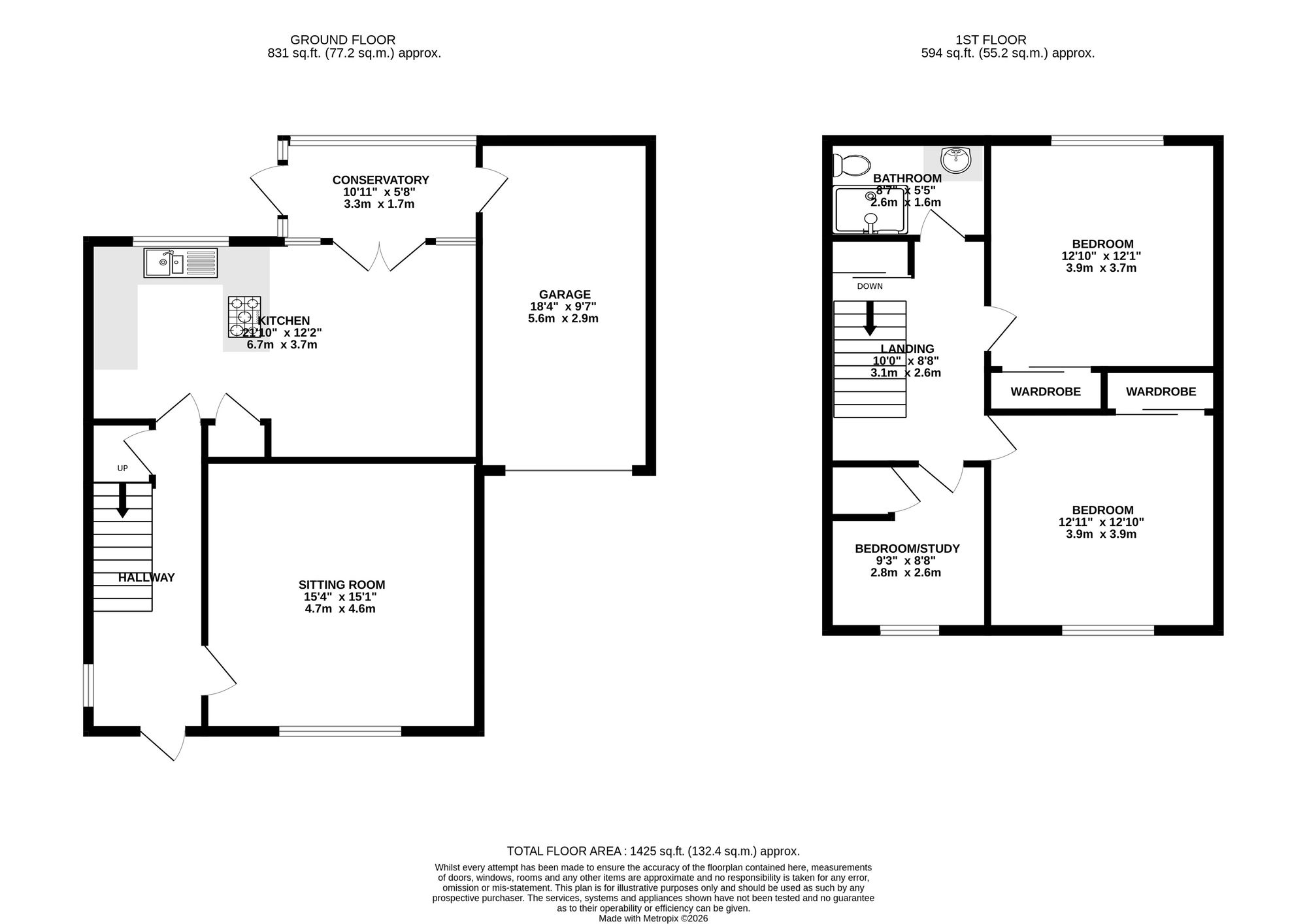 7 Ash Close, Lingfield floorplan