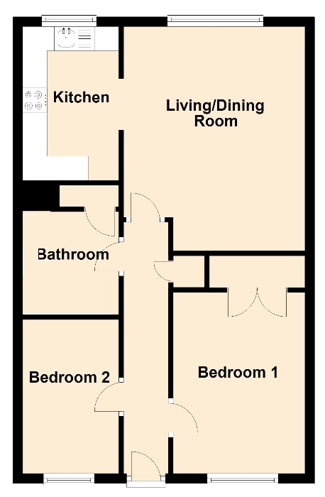 Flat 18, Dukes Mill,, Broadwater Road, Hampshire floorplan