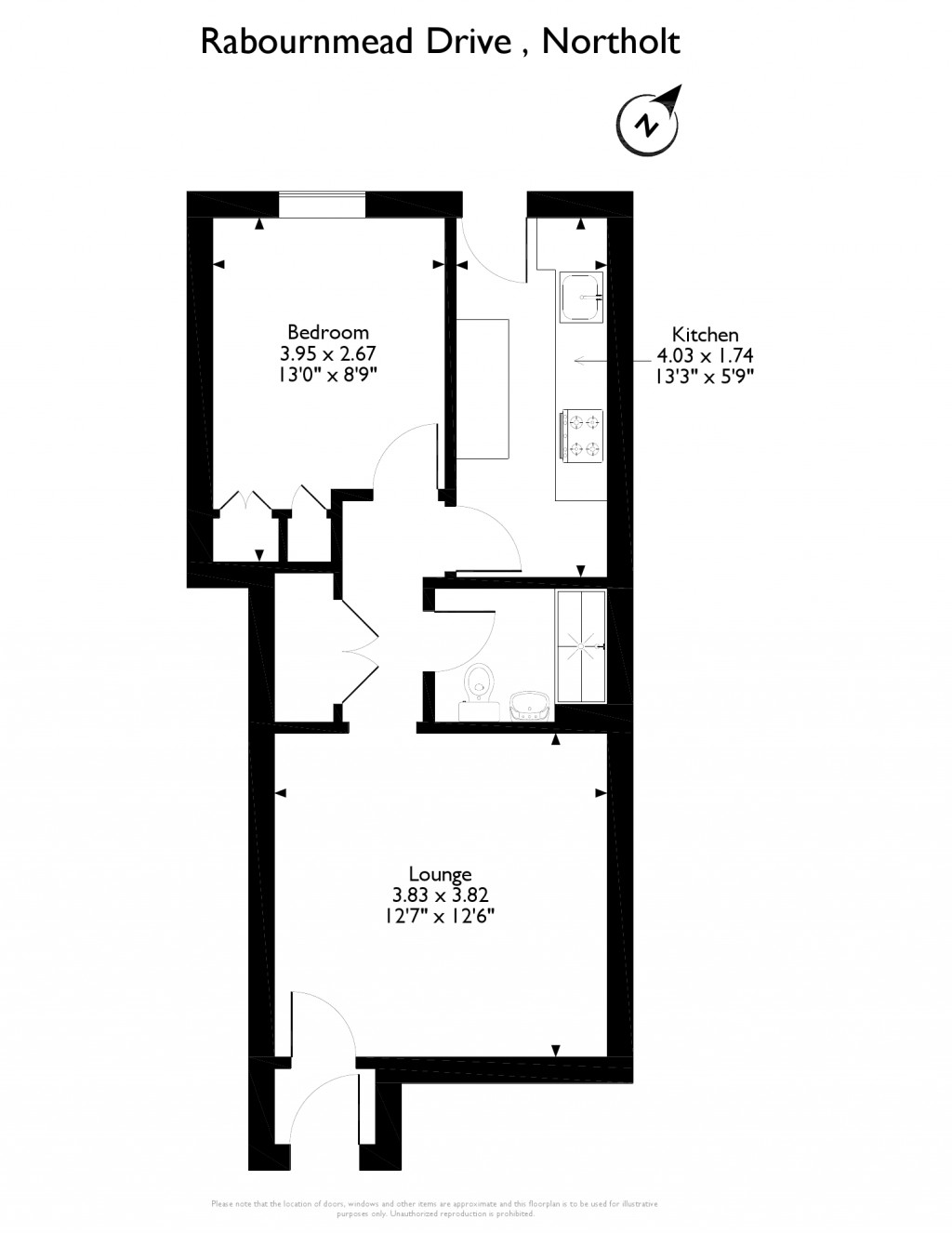 1 Bedrooms Maisonette for sale in Rabournmead Drive, Northolt UB5