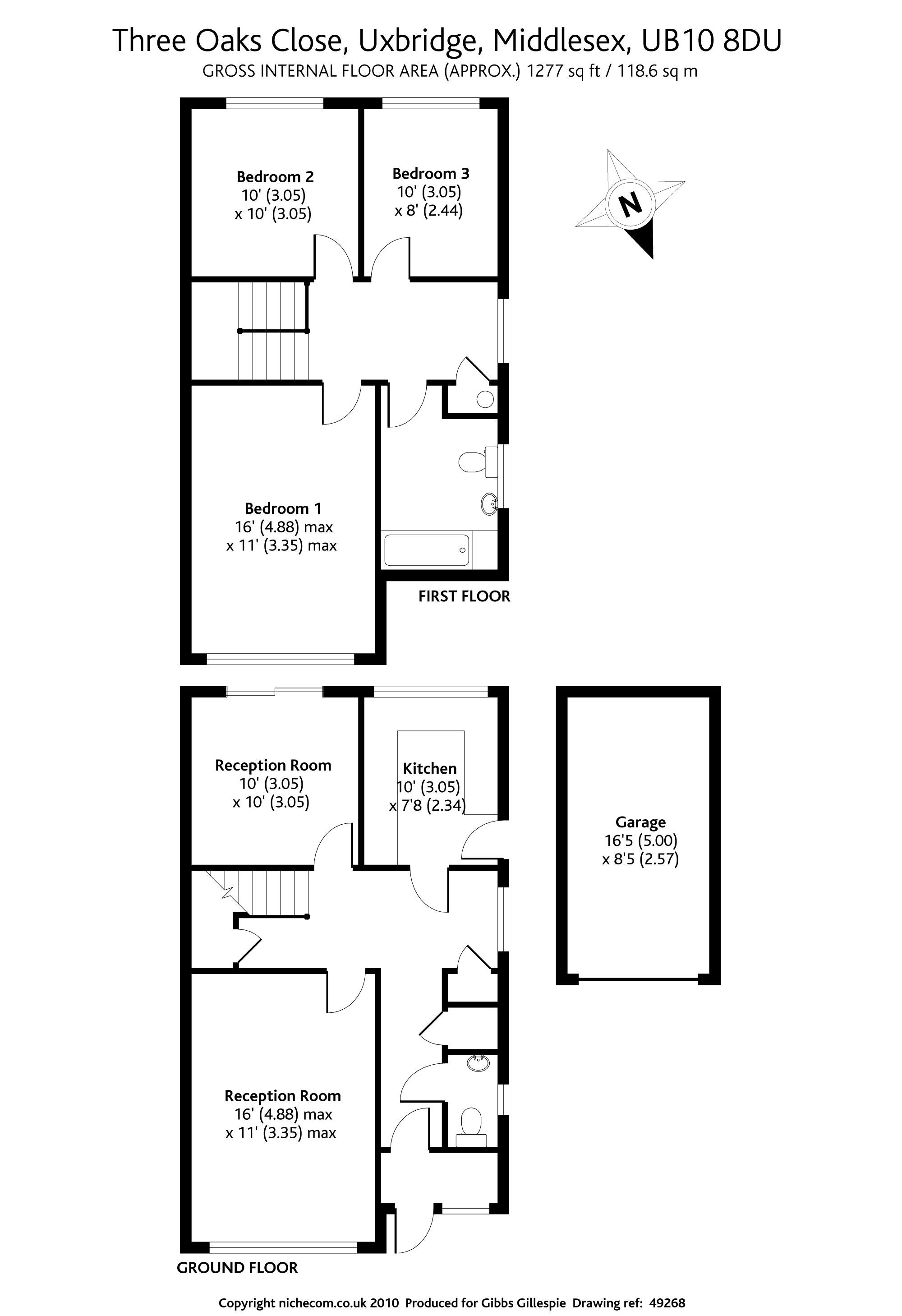 3 Bedrooms  to rent in Three Oaks Close, Ickenham UB10