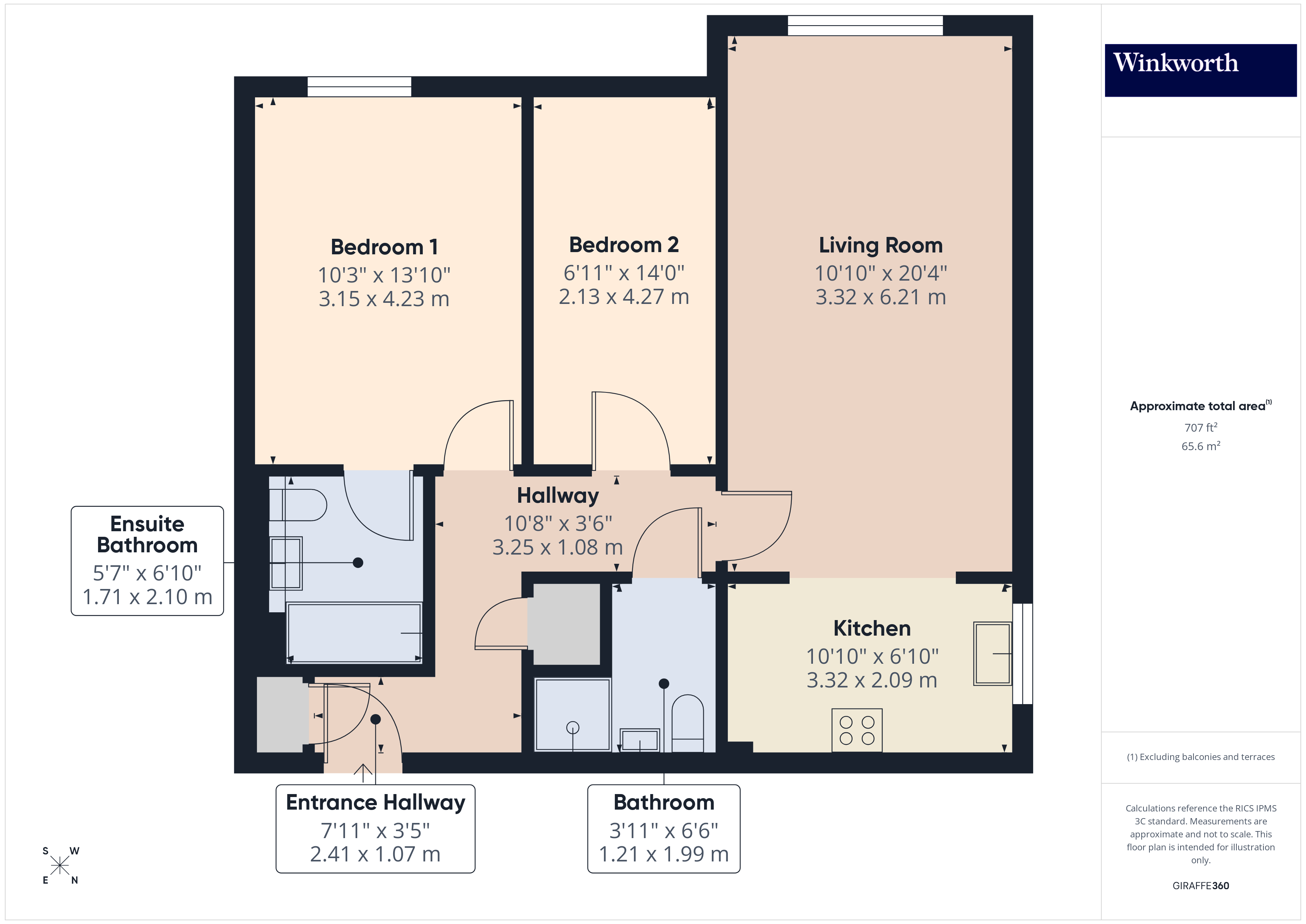 Flat 24, Maddison Court, 145, Great North Way, London floorplan