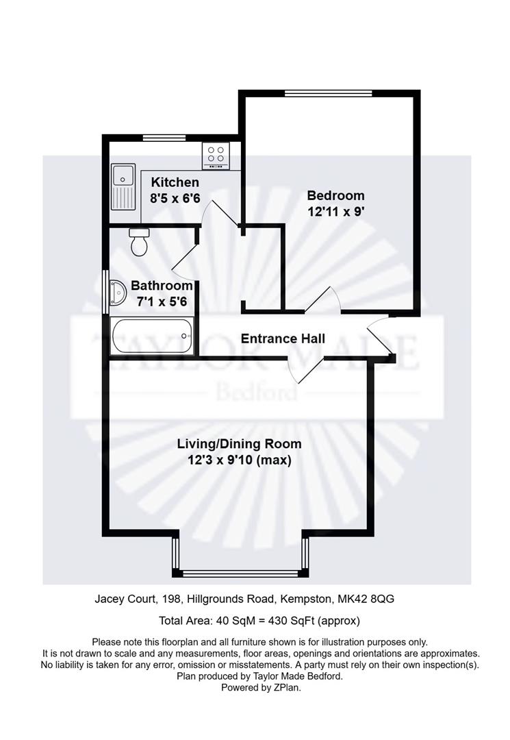 5 Jacey Court, 198 Hillgrounds Road, Beds floorplan