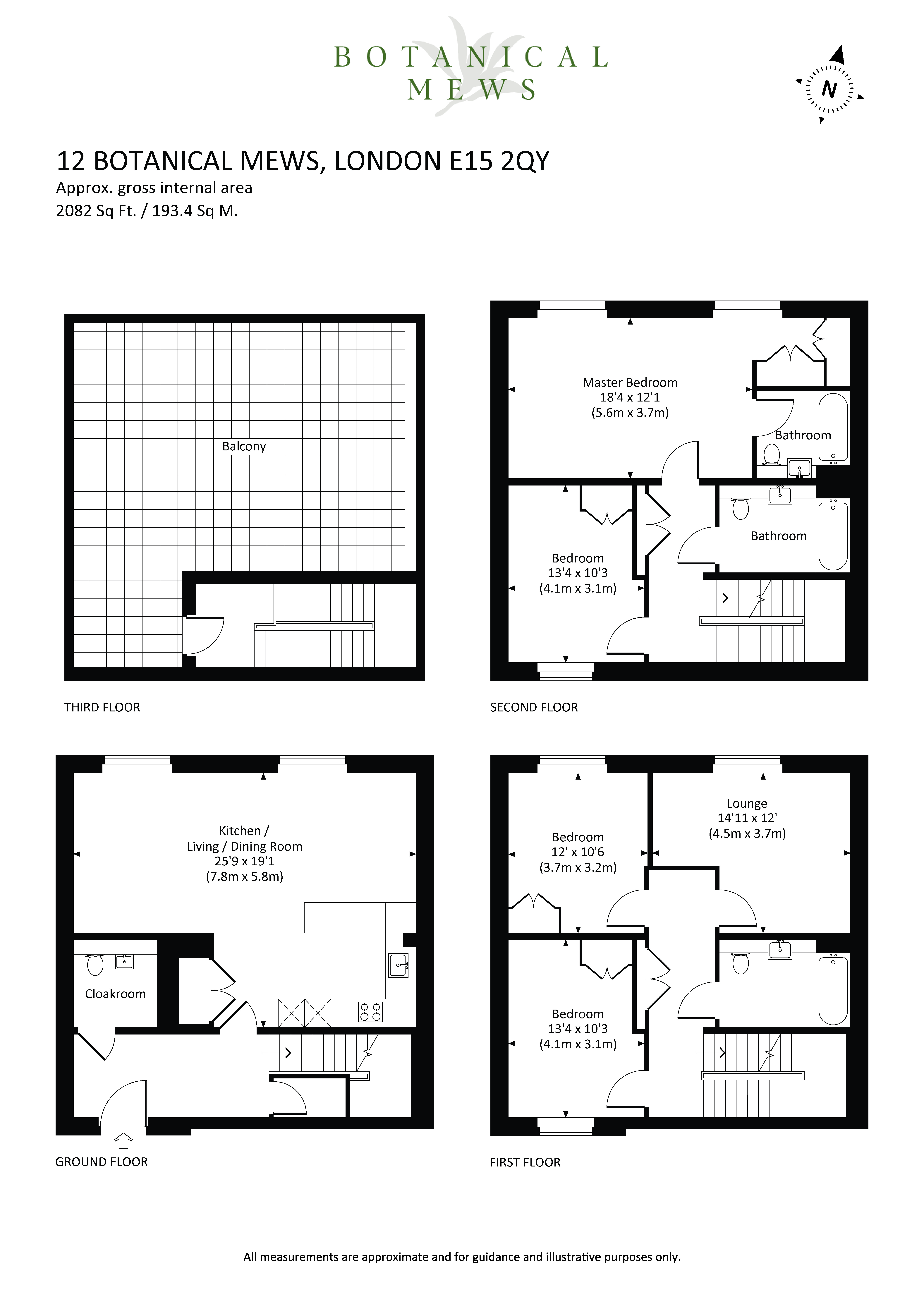 12, Botanical Mews, London floorplan
