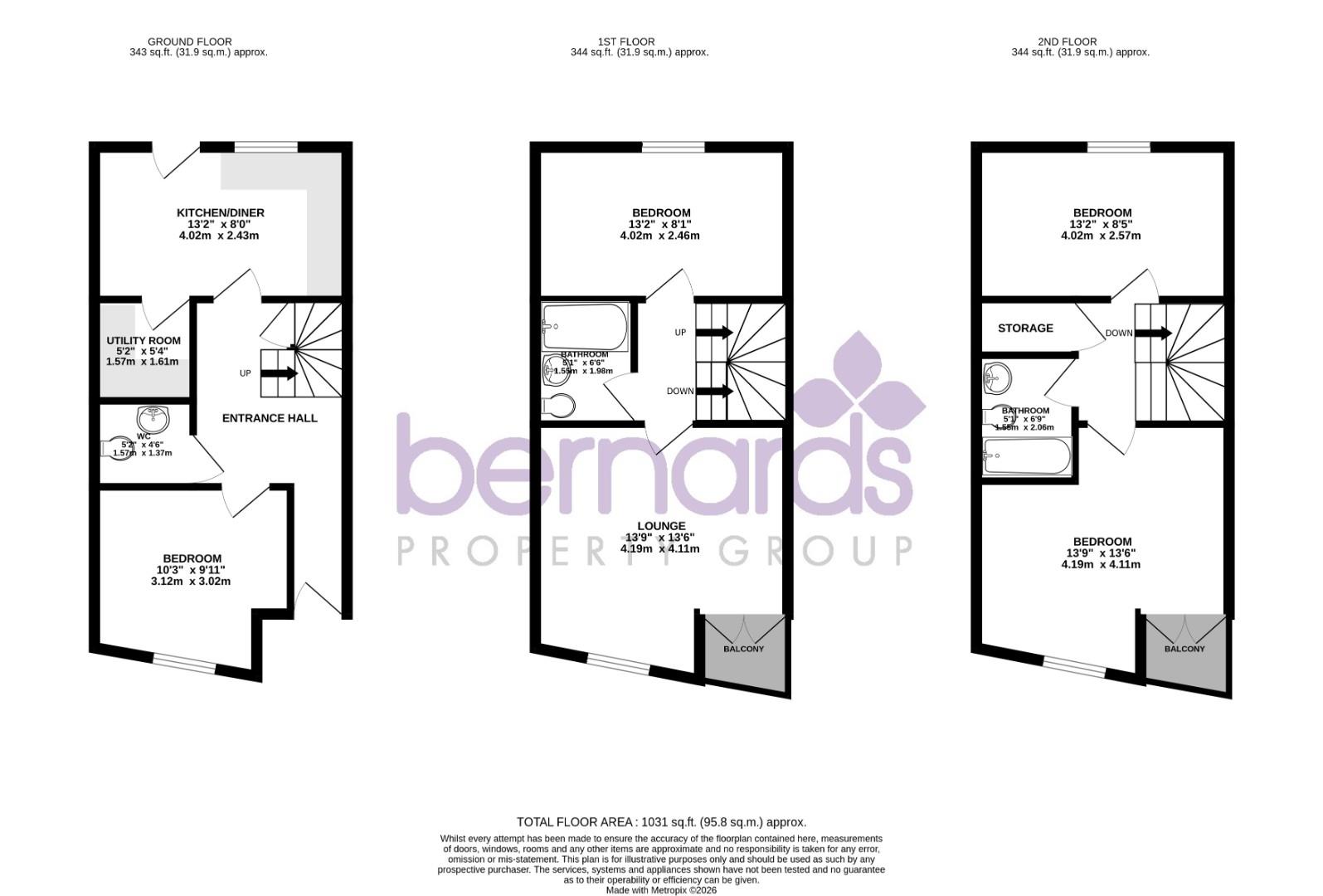 3 James Terrace, Clarendon Road, Southsea floorplan