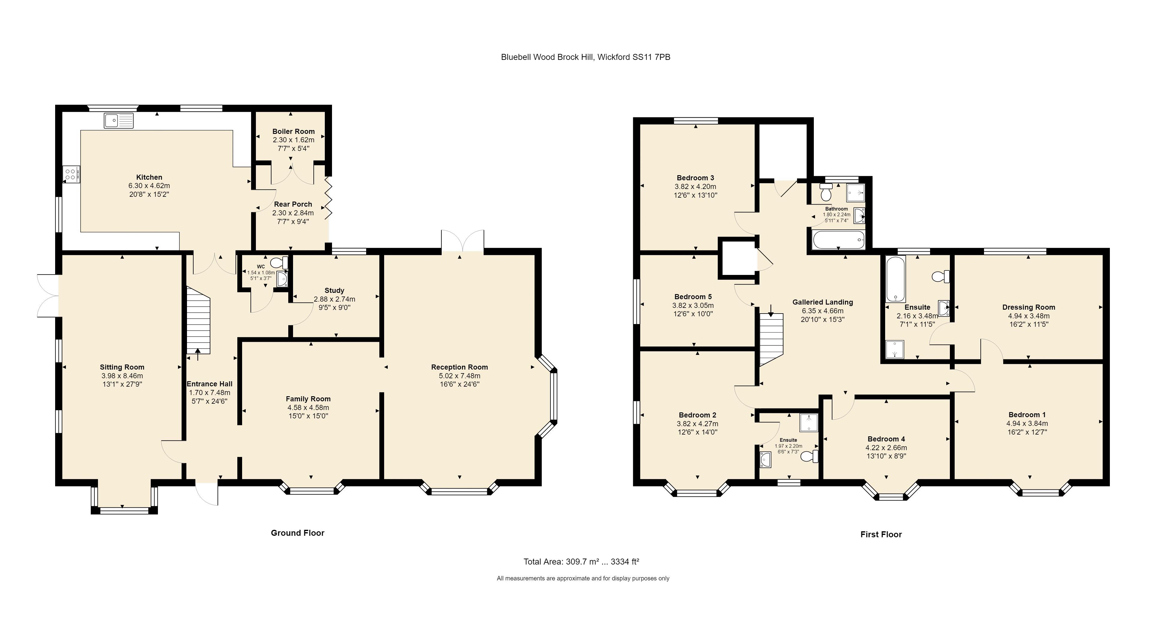 5 Bedrooms Detached house for sale in Brock Hill, Runwell, Wickford SS11