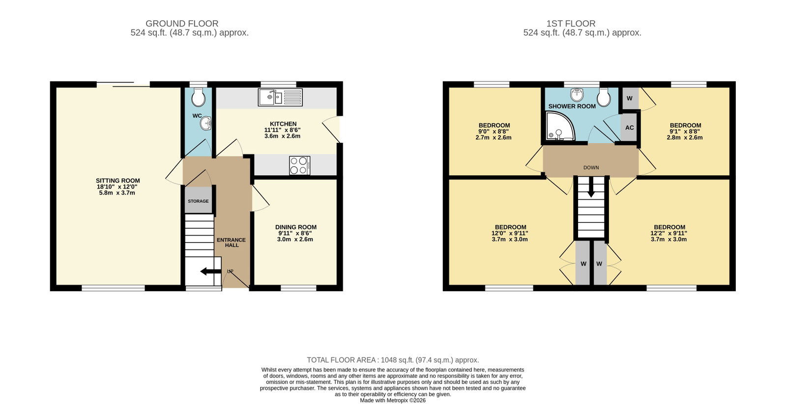 4, Fernhill Grove, Malvern floorplan