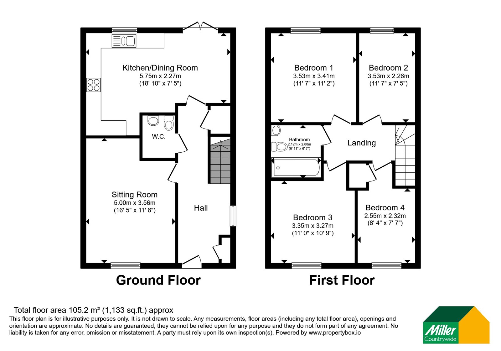 Rosemoor Road, Penzance floorplan