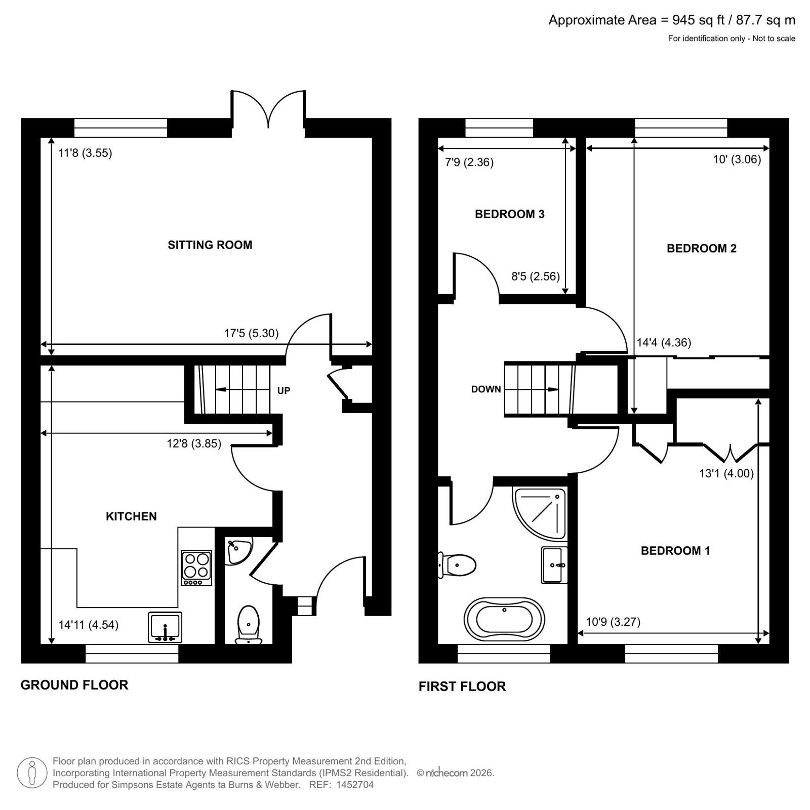 3, Cherry Tree Lane, Surrey floorplan