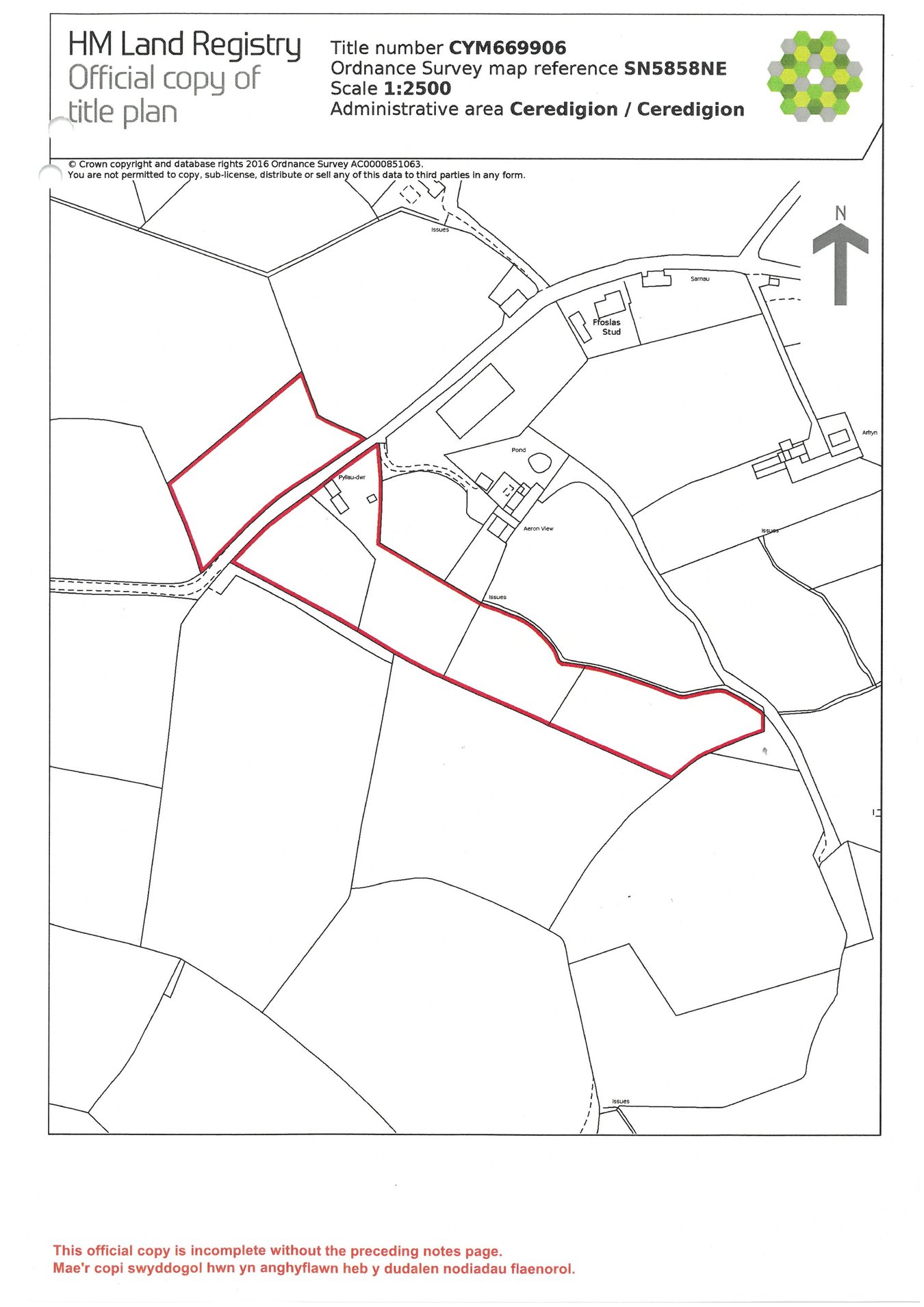 Pyllau Dwr, Bwlchllan, Lampeter floorplan