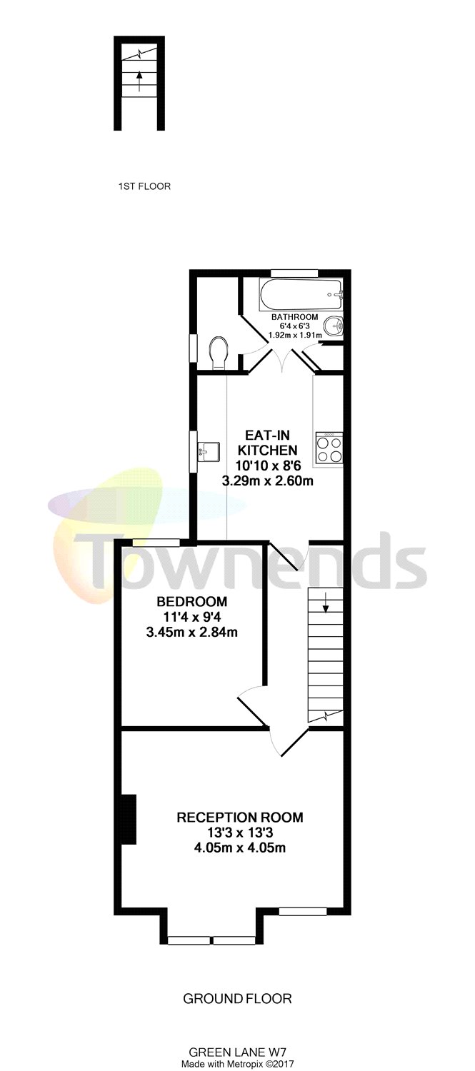 1 Bedrooms Flat to rent in Green Lane, Hanwell W7