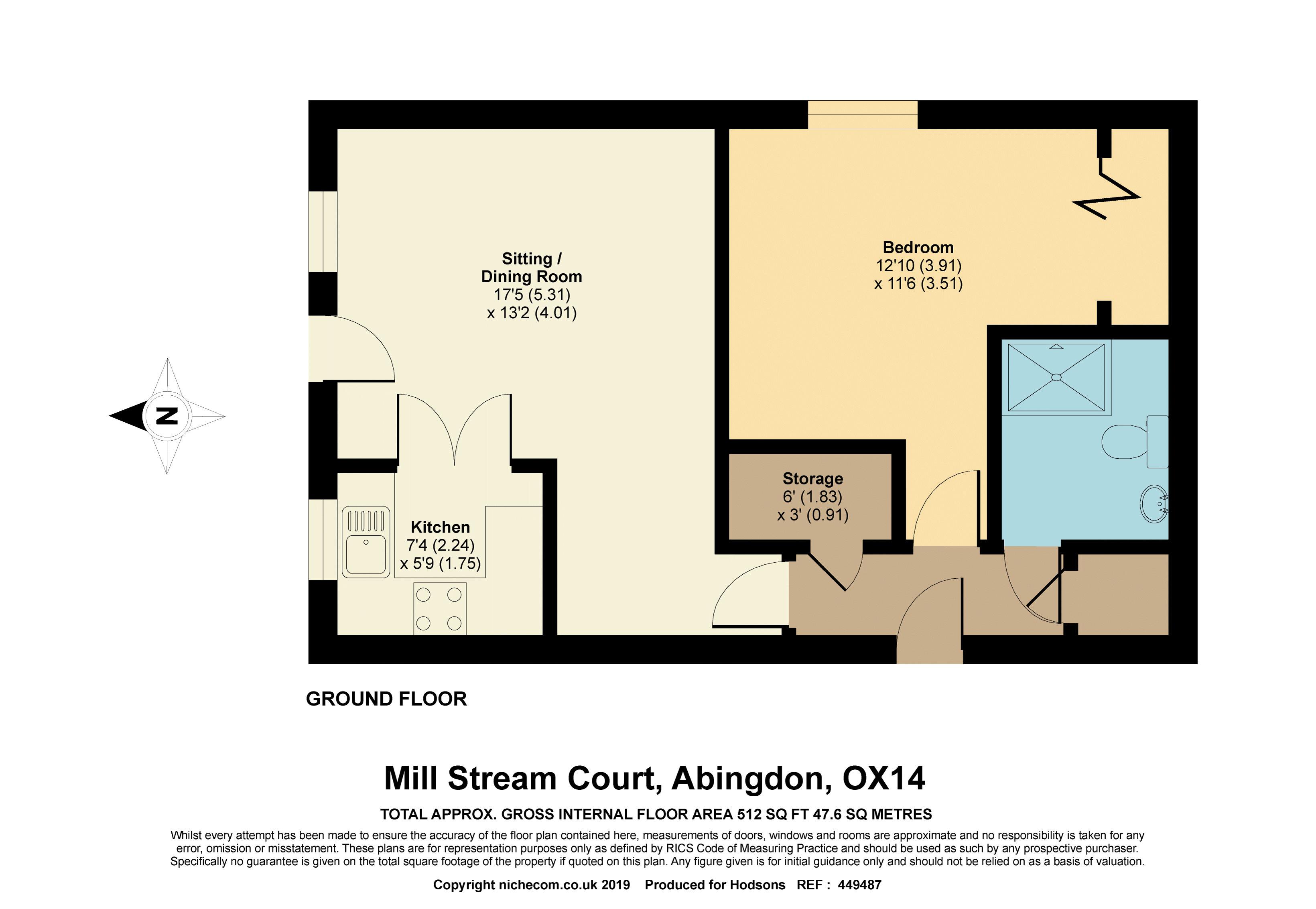 1 Bedrooms Flat for sale in Mill Stream Court, Abingdon OX14