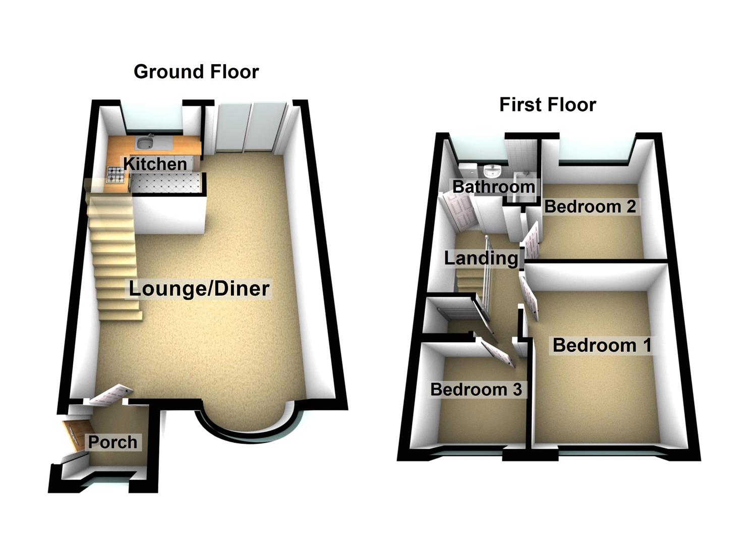 9, Scott Close, Royston floorplan