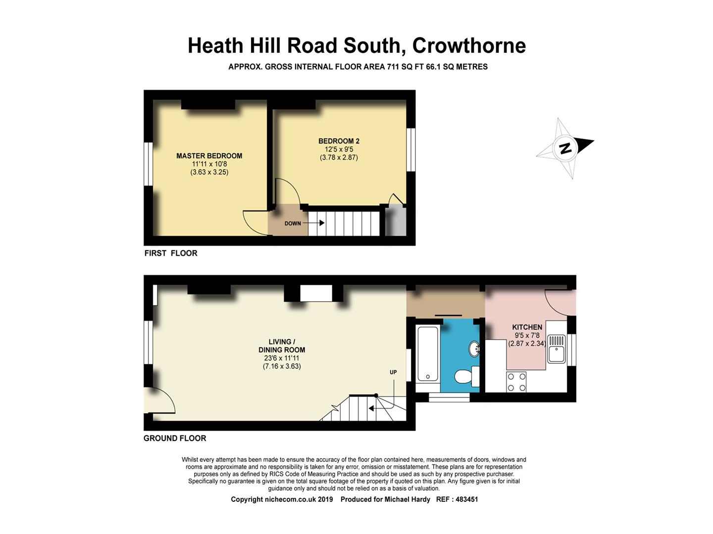 2 Bedrooms Terraced house for sale in Heath Hill Road South, Crowthorne, Berkshire RG45