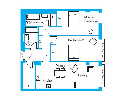 59, Central Park, 171-173 Preston Road floorplan