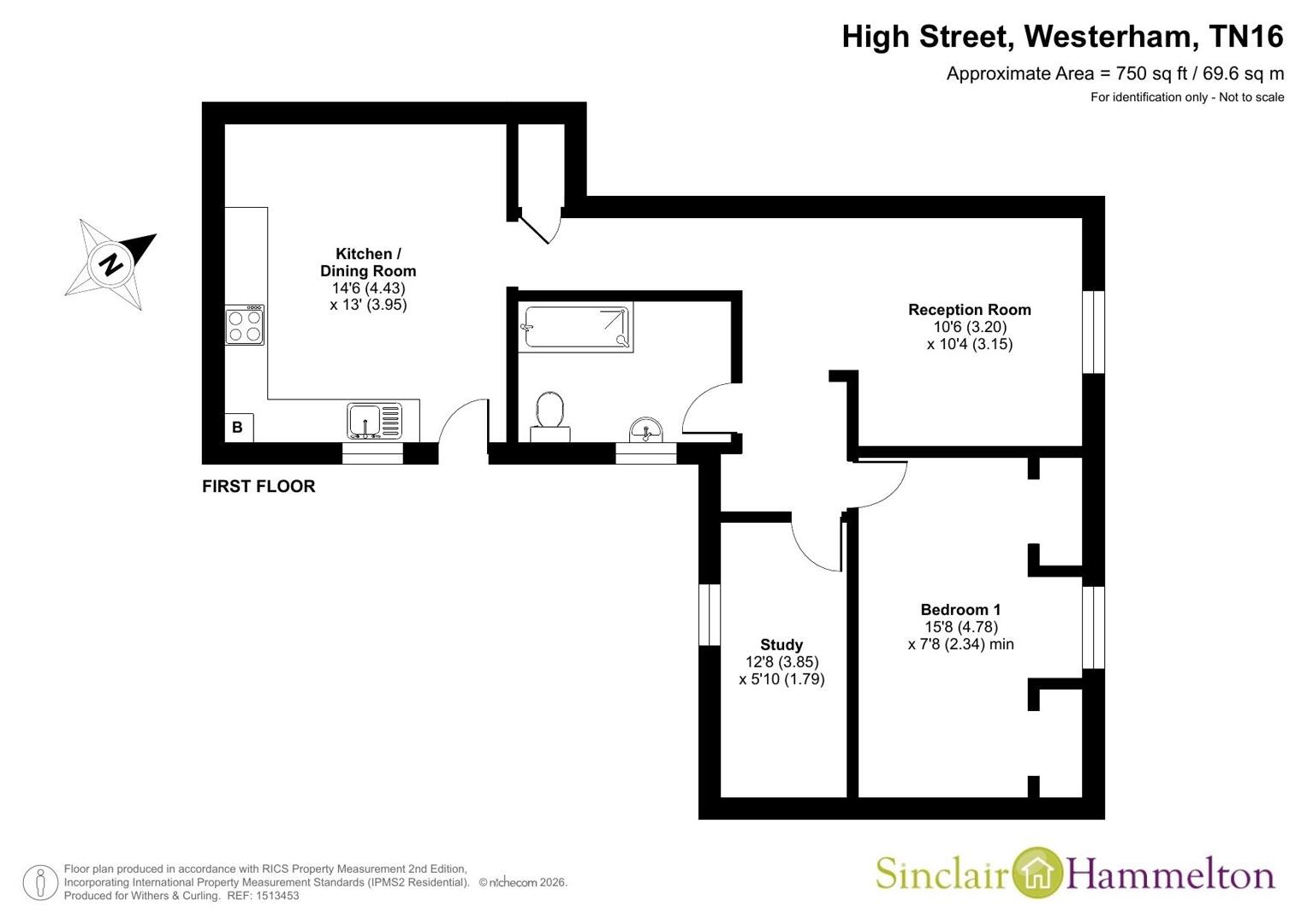 Flat, 17, High Street, Westerham floorplan
